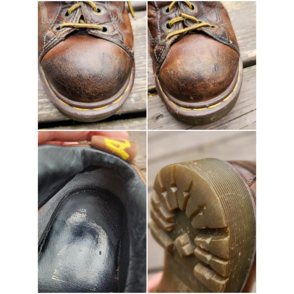 Dr. Martens 8287 Boots Brown Leather‎ Made in England Lace Up Size 9 main image 4